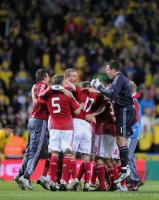 Fussball WM  2010  Qualifikation:  Daenemark - Schweden