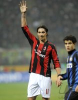 FUSSBALL SERIE A:  JUBEL Zlatan Ibrahimovic (AC Mailand)