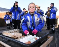 Fasnet Hirrlingen 2018; Alte Tradition, Eiersammeln am Fasnetsdienstag