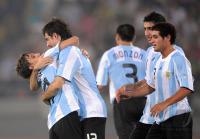 FUSSBALL  Olympia 2008   Vorrunde  Maenner   Argentinien - Serbien