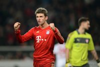 Fussball 1. Bundesliga Saison 12/13:  JUBEL Thomas Mueller (FC Bayern Muenchen)