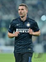 Fussball International Serie A 14/15: Lukas Podolski (Inter Mailand)