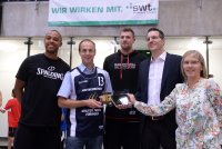 Basketball 1. Bundesliga 13/14:  Partnerschaft der Walter Tigers Tuebingen  Geschwister-Scholl-Schule