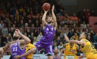 Basketball 1. Bundesliga 14/15 Hauptrunde:  Walter Tigers Tuebingen - BG Goettingen