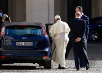 Rom, Papst Franziskus bei Staatschef Napolitano (Italien)