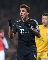 FUSSBALL INTERNATIONAL CHL ACHTELFINALE 12/13: Mario Mandzukic (FC Bayern Muenchen)