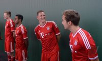 Fussball 1. Bundesliga 2013/2014:  Fototermin beim  FC Bayern Muenchen