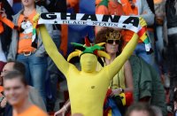 Fussball International: Ghana Fan mit Schal