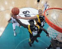 1. Basketball Bundesliga  08/09  Walter Tigers -  Skyliners Frankfurt