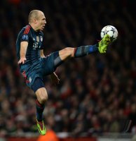 Fussball International CHL Saison 13/14: Arsenal London - FC Bayern Muenchen