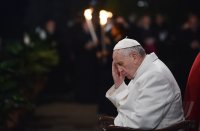 Rom Karfreitag 2015; Via Crucis am Kolosseum; Papst Franziskus I.