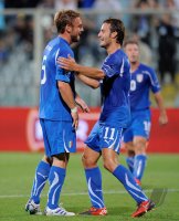 Fussball International EM 2012-Qualifikation: Daniele DE ROSSI, Alberto GILARDINO (v.li., Italien)