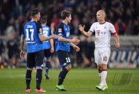 Fussball 1. Bundesliga Saison 2016/2017: TSG 1899 Hoffenheim - FC Bayern Muenchen