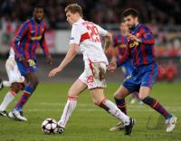 FUSSBALL  International CHL 09/10 : VfB Stuttgart -  FC Barcelona