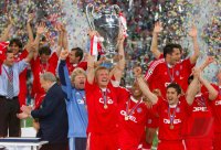 FUSSBALL CHAMPIONSLEAGUE FINALE 2000/2001:  JUBEL FC Bayern Muenchen