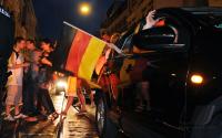 FUSSBALL WM 2010, Fans feiern in Bremen auf der Strasse