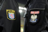 Fussball International EM 2012 - Testspiel :  Deutsche und Polnische Polizisten in der PGE Arena , EM Stadion von Danzig