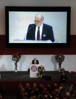 Fussball 1. Bundesliga : Praesident Uli Hoeness (FC Bayern Muenchen)