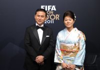 Fussball International  FIFA Ballon d Or 2011:  Siegerin Homare Sawa (Japan)
