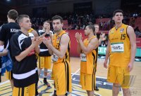 Basketball 1. Bundesliga 2013/2014: Walter Tigers Tuebingen  - s Oliver Baskets Wuerzburg