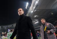 FUSSBALL  UEFA-Cup Teamchef BABBEL und  Co Trainer Widmayer  (VfB Stuttgart)