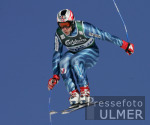 Ski Alpin;  Abfahrt Herren  Wengen Start Max Rauffer (GER) im Hintergrund Eiger, Moench, Jungfrau