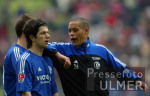 Fussball 1. Bundesliga: Muenchen-Schalke, Enttaeuschung Schalke