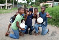Fussball im Armenviertel Umlazi bei Durban