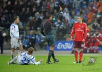 FUSSBALL 1. BUNDESLIGA 08/09 :   Karlsruher SC - Hamburger SV  ROT fuer PETRIC (HSV)