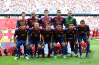Fussball International Audi Cup 2011: FC Barcelona Mannschaftsbild
