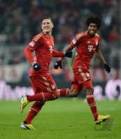 Fussball 1. Bundesliga Saison 12/13:  JUBEL Bastian Schweinsteiger (FC Bayern Muenchen)