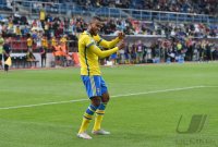 Fussball U 21 Europameisterschaft 2015: JUBEL Isaac Kiese Thelin (Schweden)