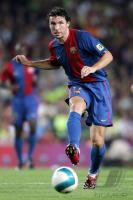 Fussball, Primera Division, Barcelona: VAN BOMMEL Einzelaktion