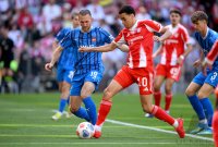 Fussball 1. Bundesliga  Saison  2025/2026  32. Spieltag FC Bayern Muenchen - 1. FC Heidenheim