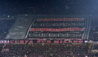 Fussball International Serie A 14/15: Fanchoreographie AC Mailand Fans