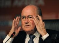 FUSSBALL WM 2010   Abschluss PK FIFA  Praesident BLATTER