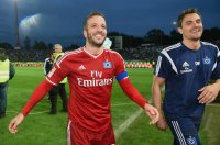 Fussball, 1. Bundesliga  Saison 2014/2015 Relegation: Karlsruher SC - Hamburger SV