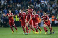 Fussball Supercup Finale 2013: JUBEL Supercupsieger FC Bayern Muenchen