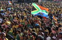 FUSSBALL WM 2010, Public Viewing in KapstadtFUSSBALL WM 2010, VORRUNDE: Deutschland - Serbien