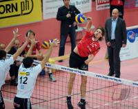 Volleyball 1. Bundesliga  08/09  ENBW TV Rottenburg  1-3  VfB Friedrichshafen