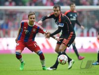 Fussball 1. Bundesliga Saison 14/15: FC Bayern Muenchen - Hamburger SV