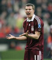 Fussball, Champions League: Bayern, PODOLSKI
