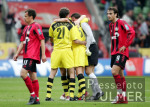Fussball 1. Bundesliga: Leverkusen - Dortmund, Schlussjubel BVB