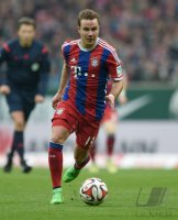 Fussball, 1. Bundesliga  Saison 2014/2015: SV Werder Bremen - FC Bayern Muenchen