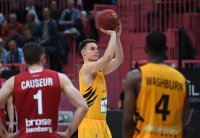 Basketball 1. Bundesliga 16/17 Hauptrunde: Walter Tigers Tuebingen - Brose Bamberg