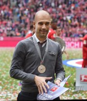 Fussball, 1. Bundesliga  Saison 14/15: JUBEL FC Bayern Muenchen