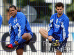 Fussball 1. Bundesliga: Training Schalke 04, AILOTN und LINCOLN