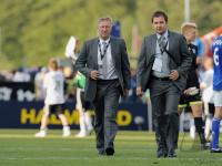 Fussball U 21 EM 2009:  Trainer Horst Hrubesch  (Deutschland)