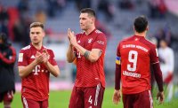 Fussball 1. Bundesliga Saison 21/22: FC Bayern Muenchen - Bayer 04 Leverkusen