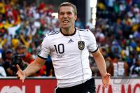 FUSSBALL WM 2010, ACHTELFINALE:  JUBEL Lukas PODOLSKI (Deutschland)